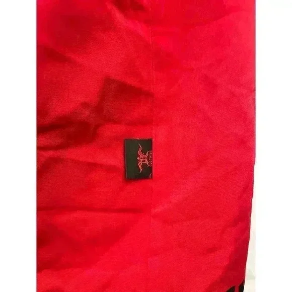 VTG Dragonfly Roadhouse Dragon Bones Button Down Shirt LARGE Single Stitch Red